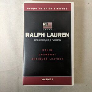 Ralph Lauren Paint Techniques Video Denim Chambray Antiqued Leather Volume 1 VHS